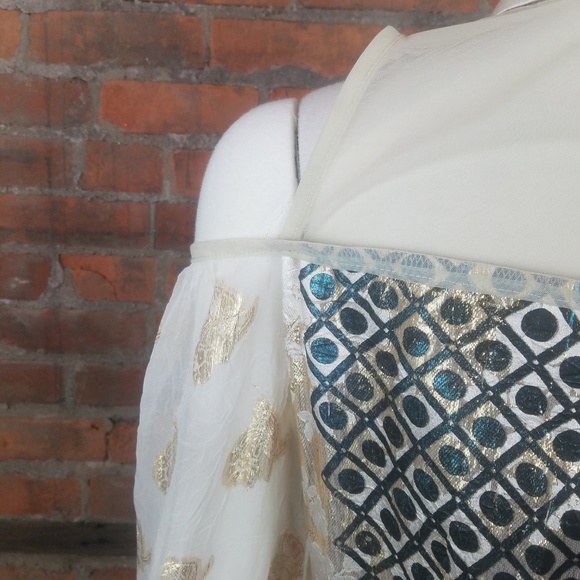 SOLD Save the Queen Women's Cold Shoulder Blouse - Picture 5 of 8